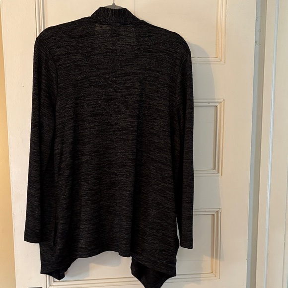 Zenergy Soft Essentials Open-Front Dark Gray Cardigan size 2/L (12-14) - Picture 8 of 10
